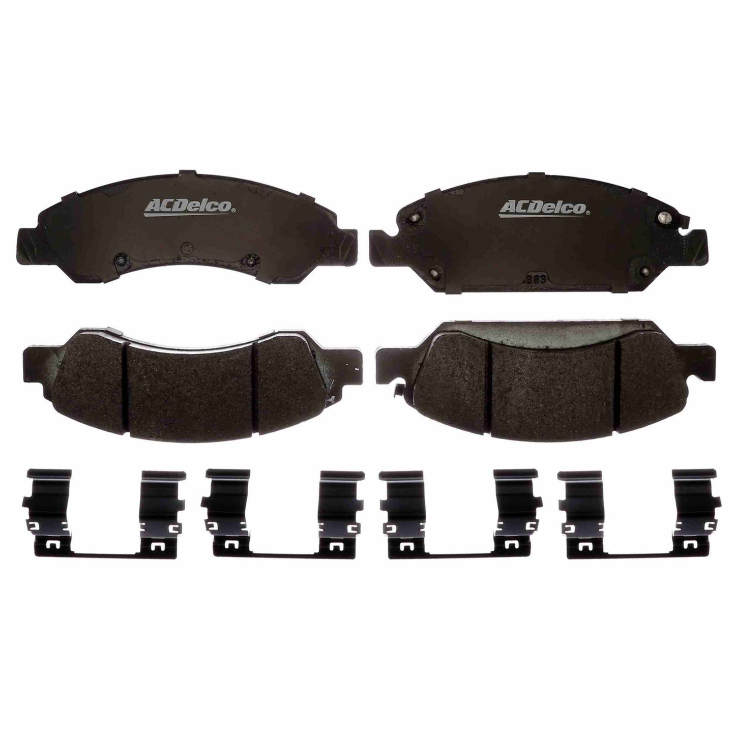 Front View of Disc Brake Pad Set AC DELCO 17D1367MHPVF1