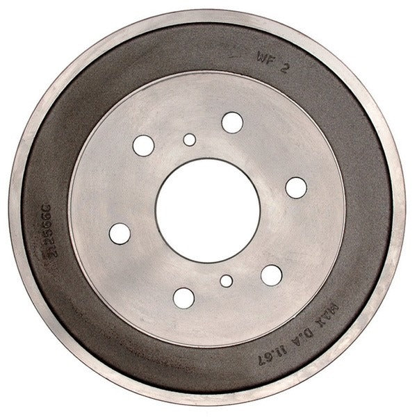 Left View of Brake Drum AC DELCO 18B555