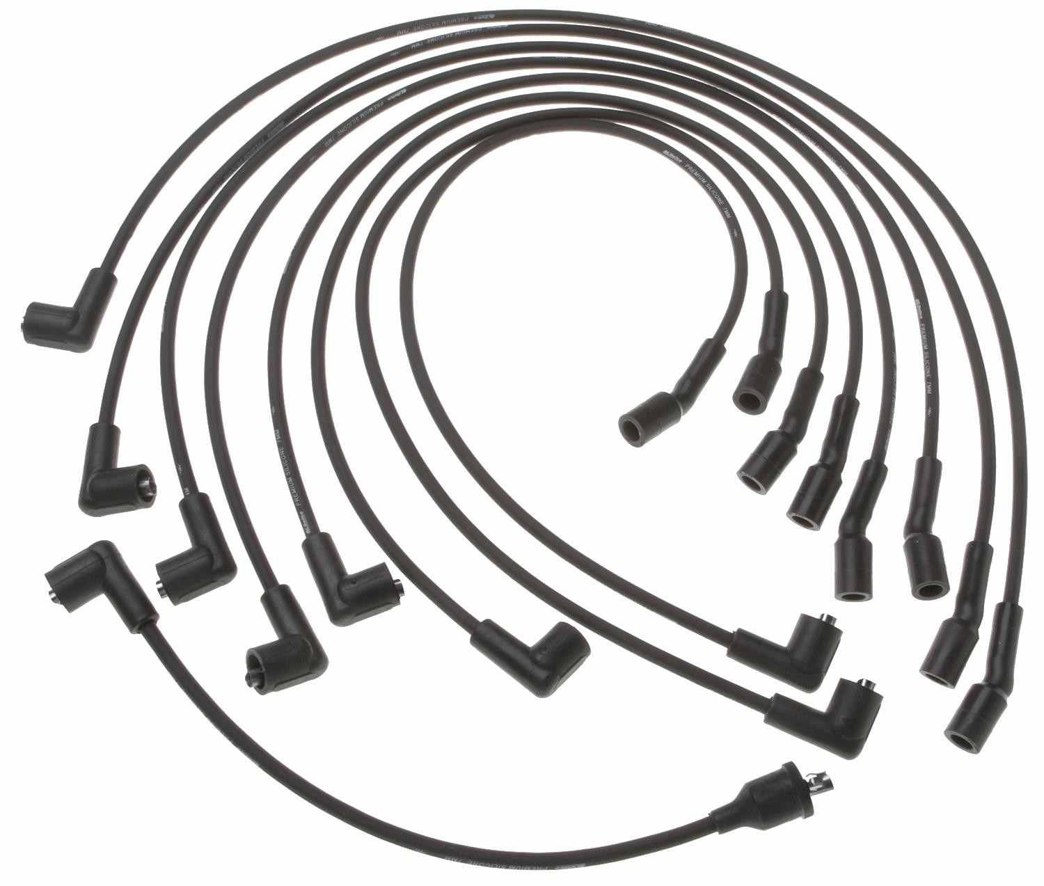 Front View of Spark Plug Wire Set AC DELCO 9188W