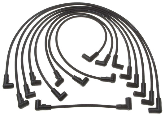 Front View of Spark Plug Wire Set AC DELCO 9618V