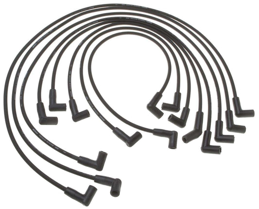 Front View of Spark Plug Wire Set AC DELCO 9618W