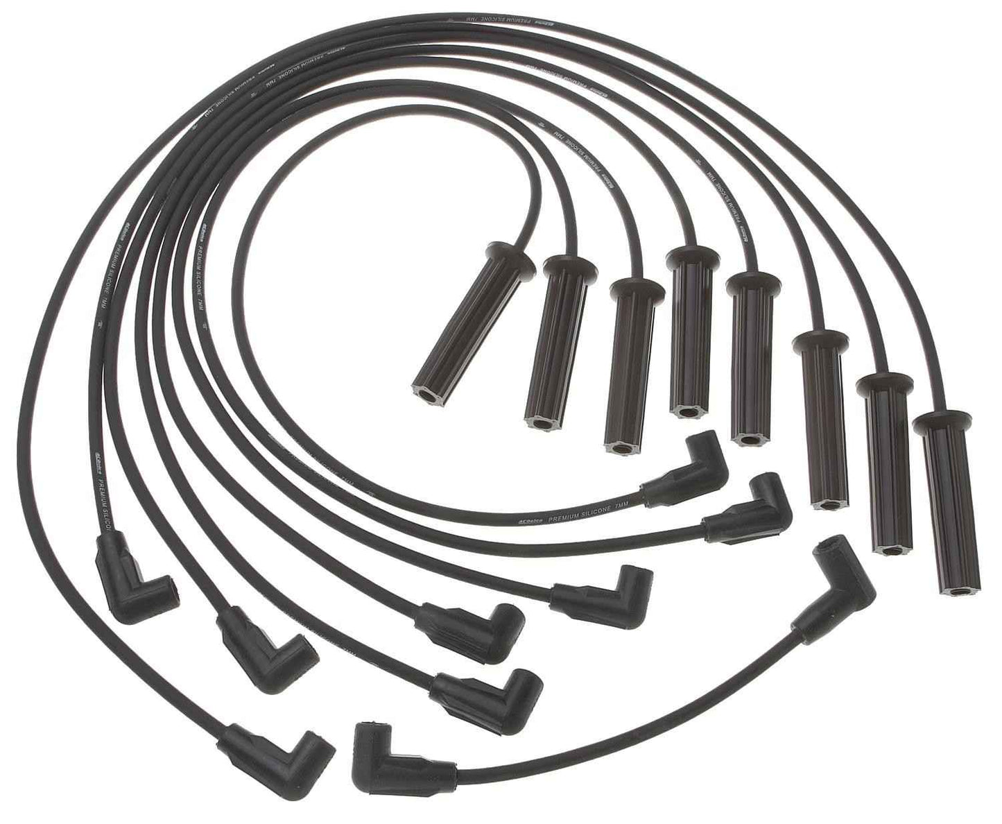 Front View of Spark Plug Wire Set AC DELCO 9718K