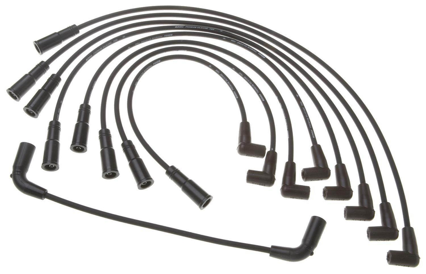 Front View of Spark Plug Wire Set AC DELCO 9718Q