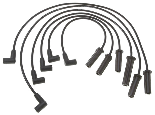 Front View of Spark Plug Wire Set AC DELCO 9726C