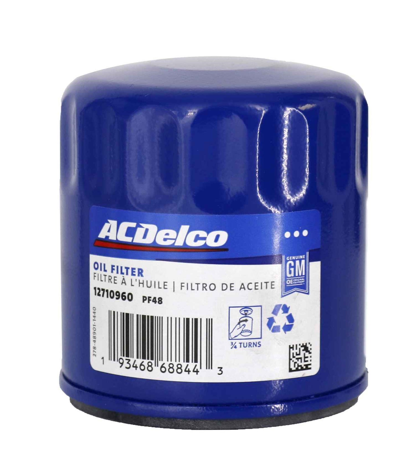 Front View of Engine Oil Filter AC DELCO PF48