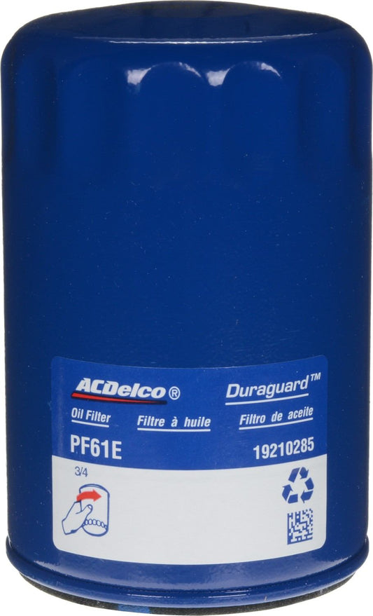 Front View of Engine Oil Filter AC DELCO PF61E