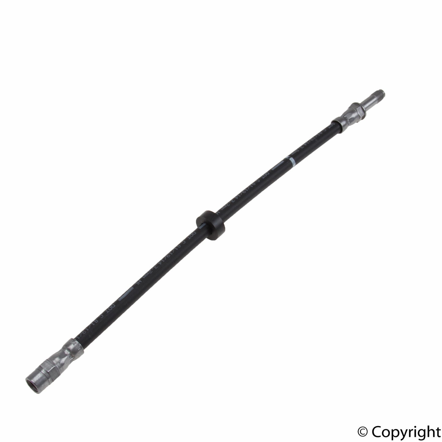 Top View of Front Brake Hydraulic Hose ATE 330986