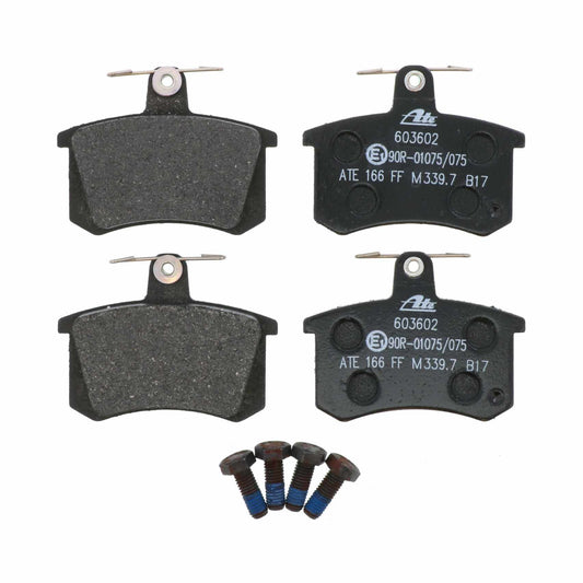 Front View of Rear Disc Brake Pad Set ATE 603602