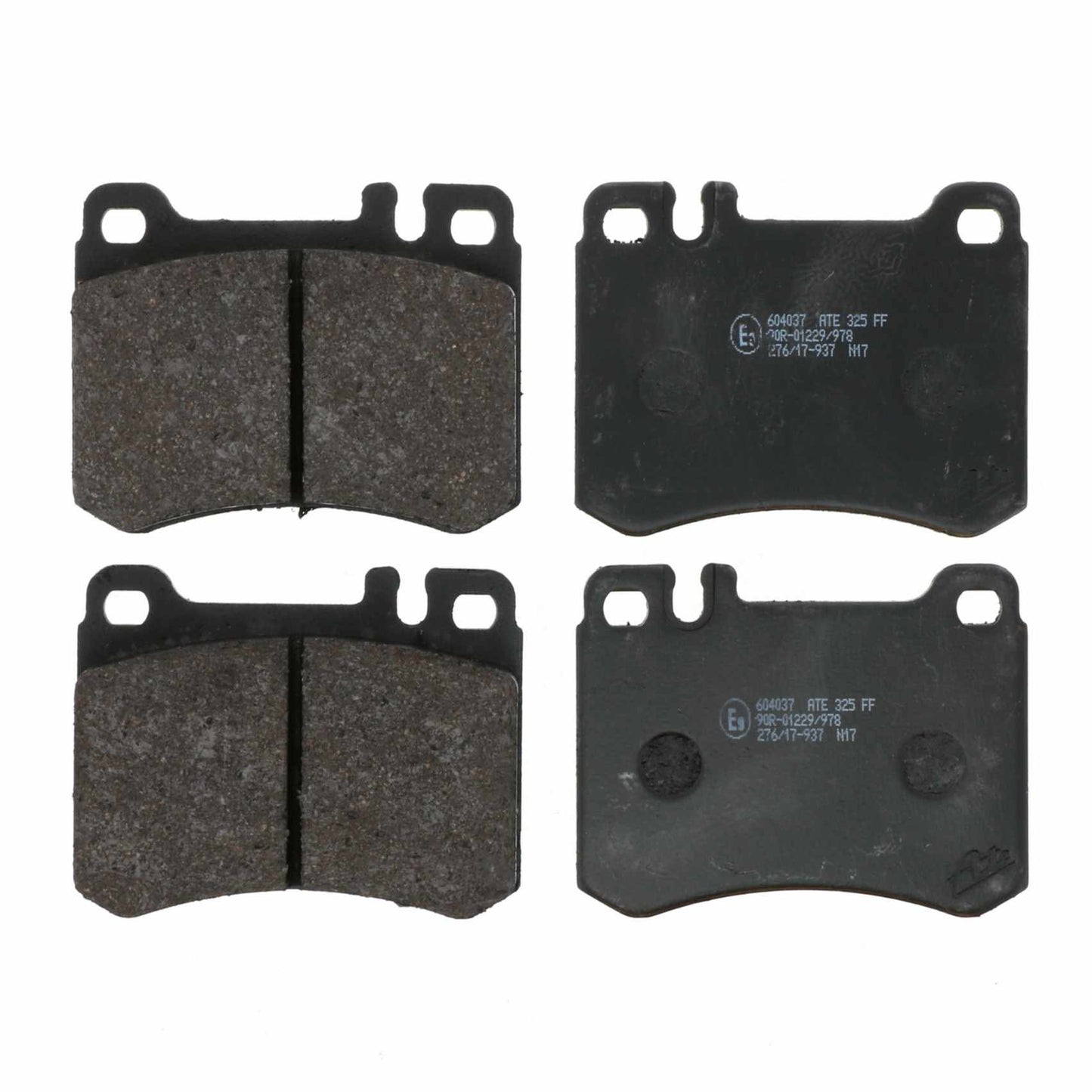 Front View of Front Disc Brake Pad Set ATE 604037