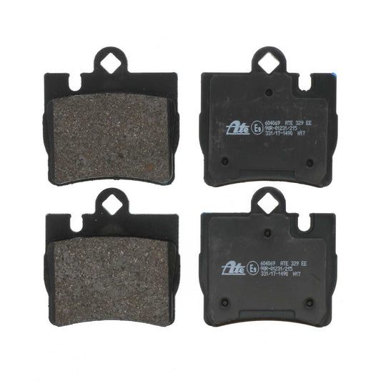 Front View of Rear Disc Brake Pad Set ATE 604069