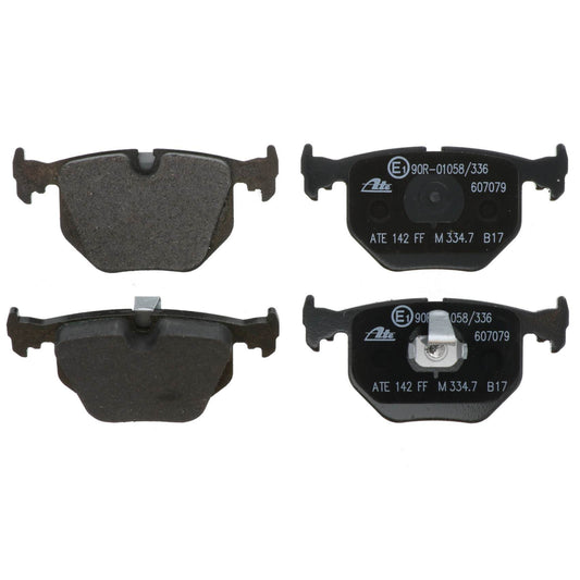 Front View of Rear Disc Brake Pad Set ATE 607079