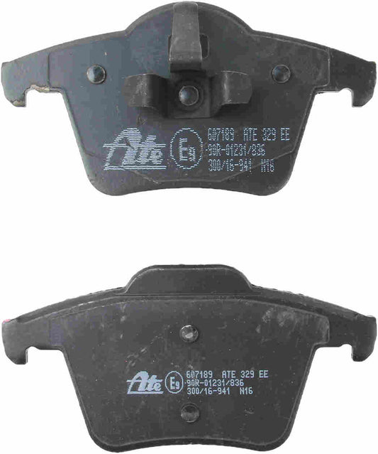 Back View of Rear Disc Brake Pad Set ATE 607189