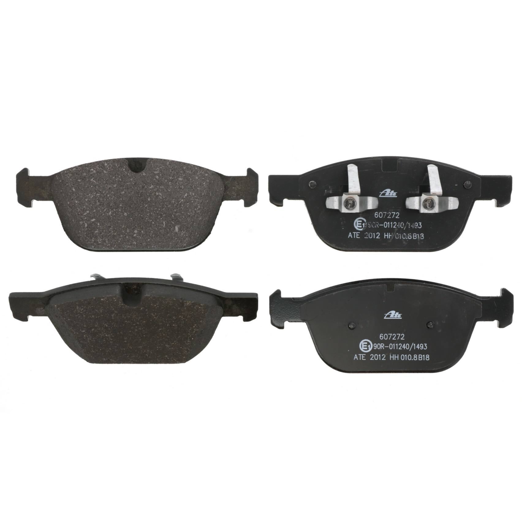 Front View of Front Disc Brake Pad Set ATE 607272