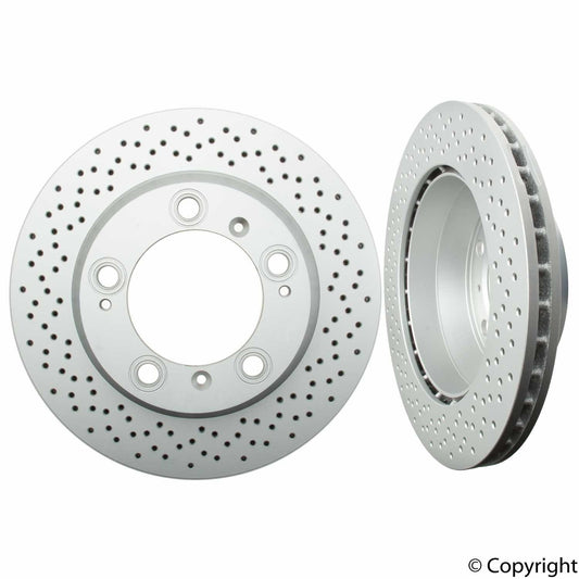 Top View of Rear Disc Brake Rotor ATE SP24176