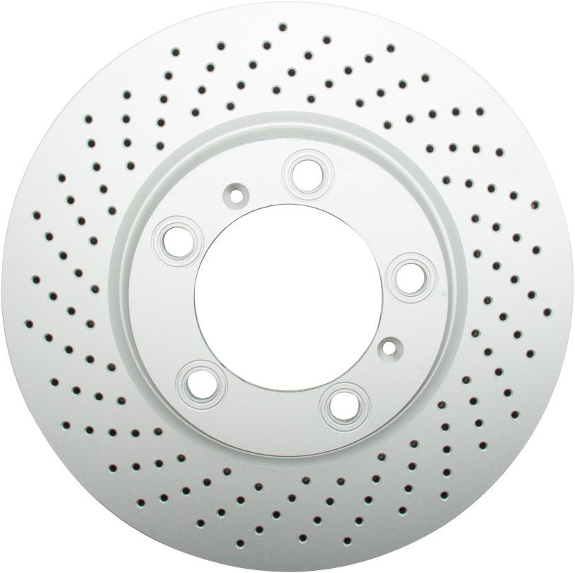 Top View of Front Left Disc Brake Rotor ATE SP34101