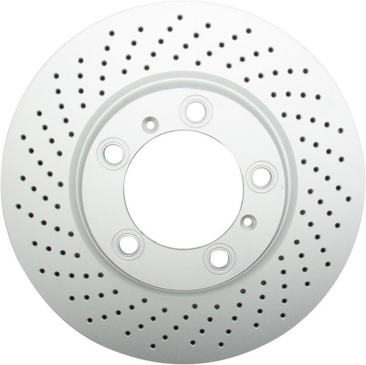 Top View of Front Left Disc Brake Rotor ATE SP34101