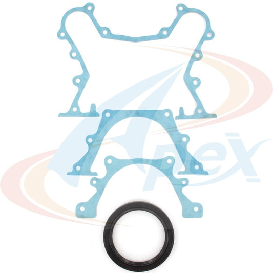 Front View of Rear Engine Crankshaft Seal Kit APEX ABS100