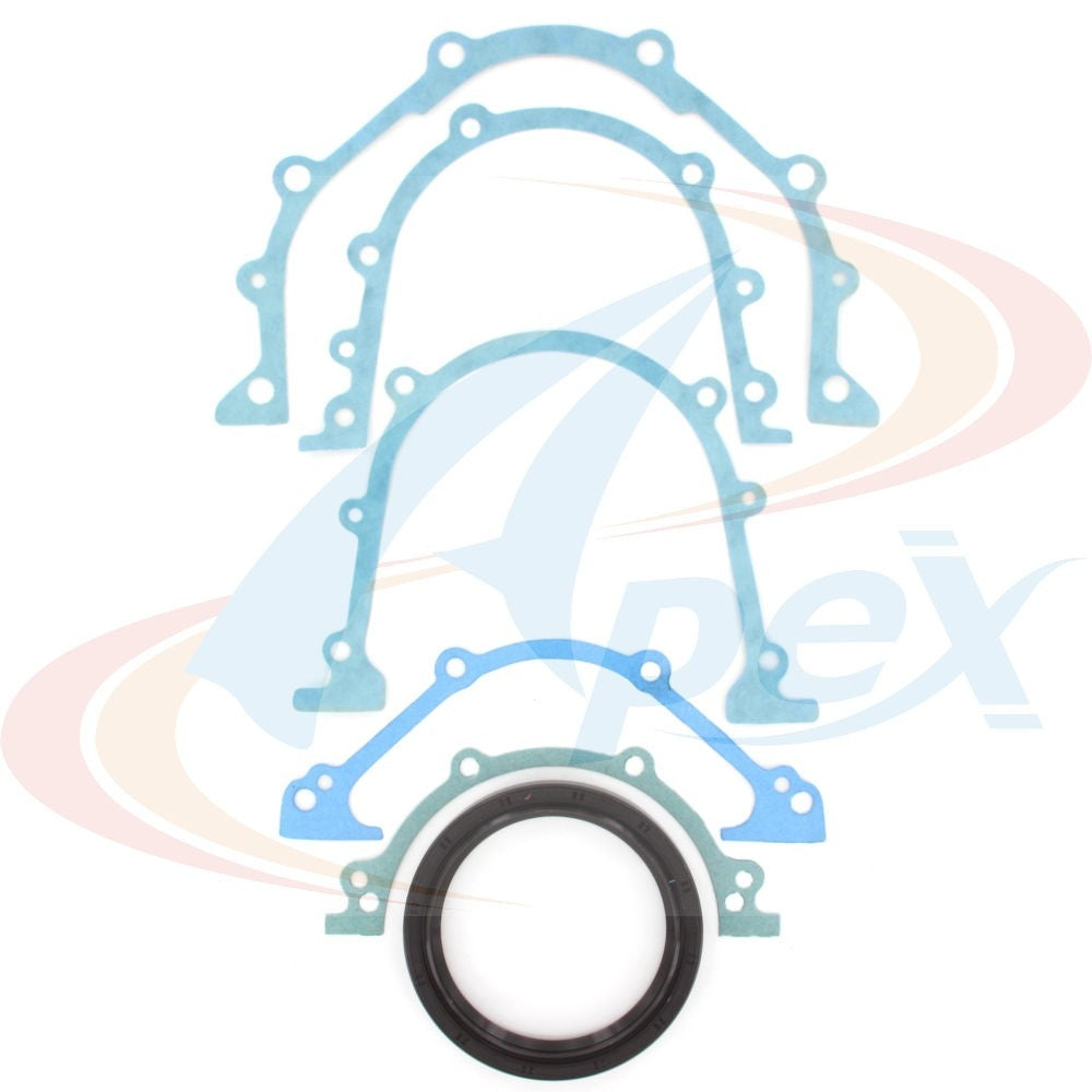 Front View of Rear Engine Crankshaft Seal Kit APEX ABS502