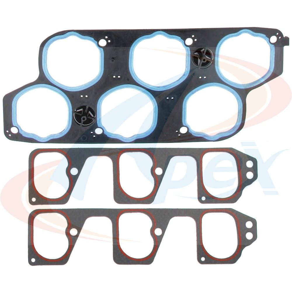 Front View of Engine Intake Manifold Gasket Set APEX AMS11644