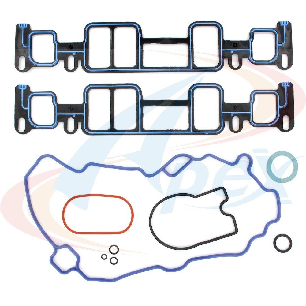 Front View of Engine Intake Manifold Gasket Set APEX AMS3200