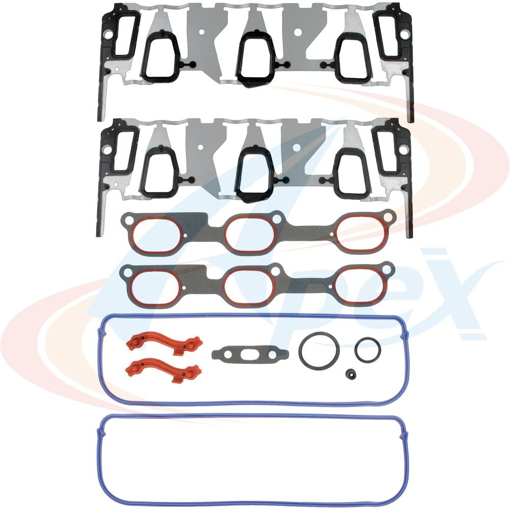 Front View of Engine Intake Manifold Gasket Set APEX AMS3509P