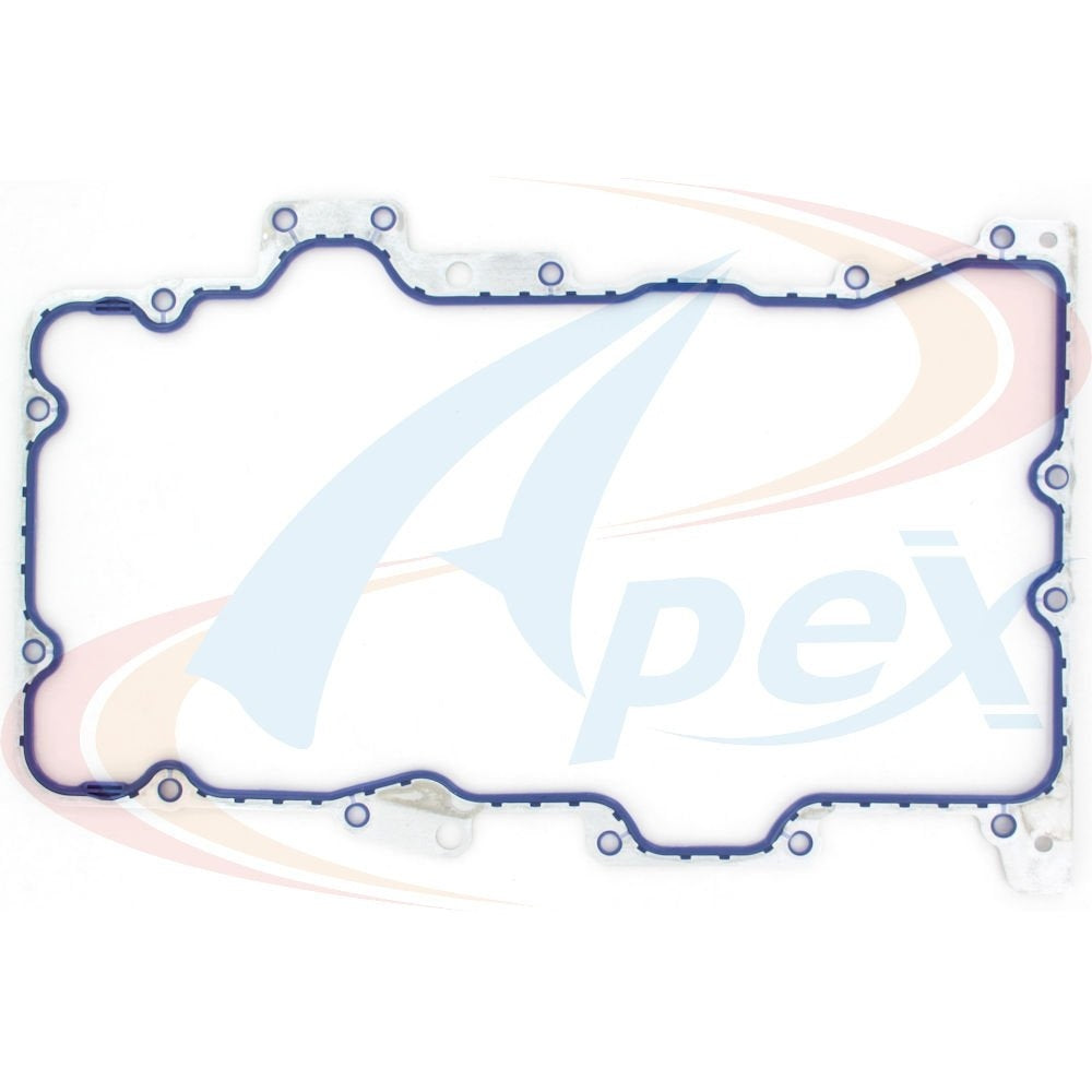 Front View of Engine Oil Pan Gasket Set APEX AOP451