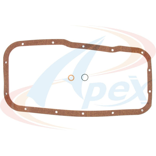 Front View of Engine Oil Pan Gasket Set APEX AOP502