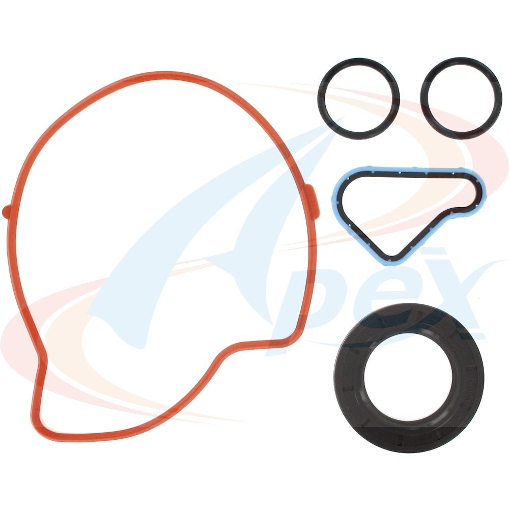 Front View of Engine Timing Cover Gasket Set APEX ATC2740