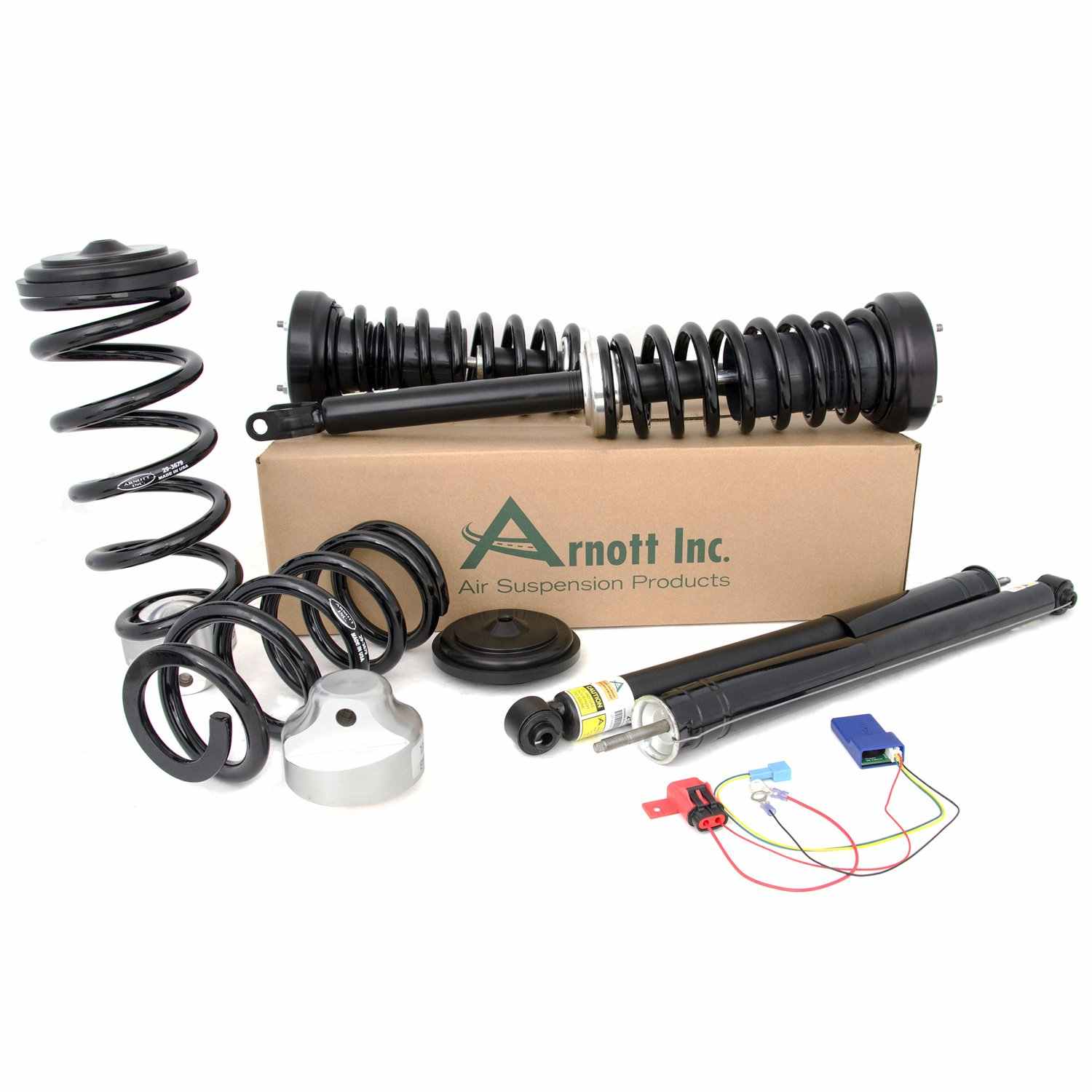 Package View of Front Rear Air Spring to Coil Spring Conversion Kit ARNOTT C-2278