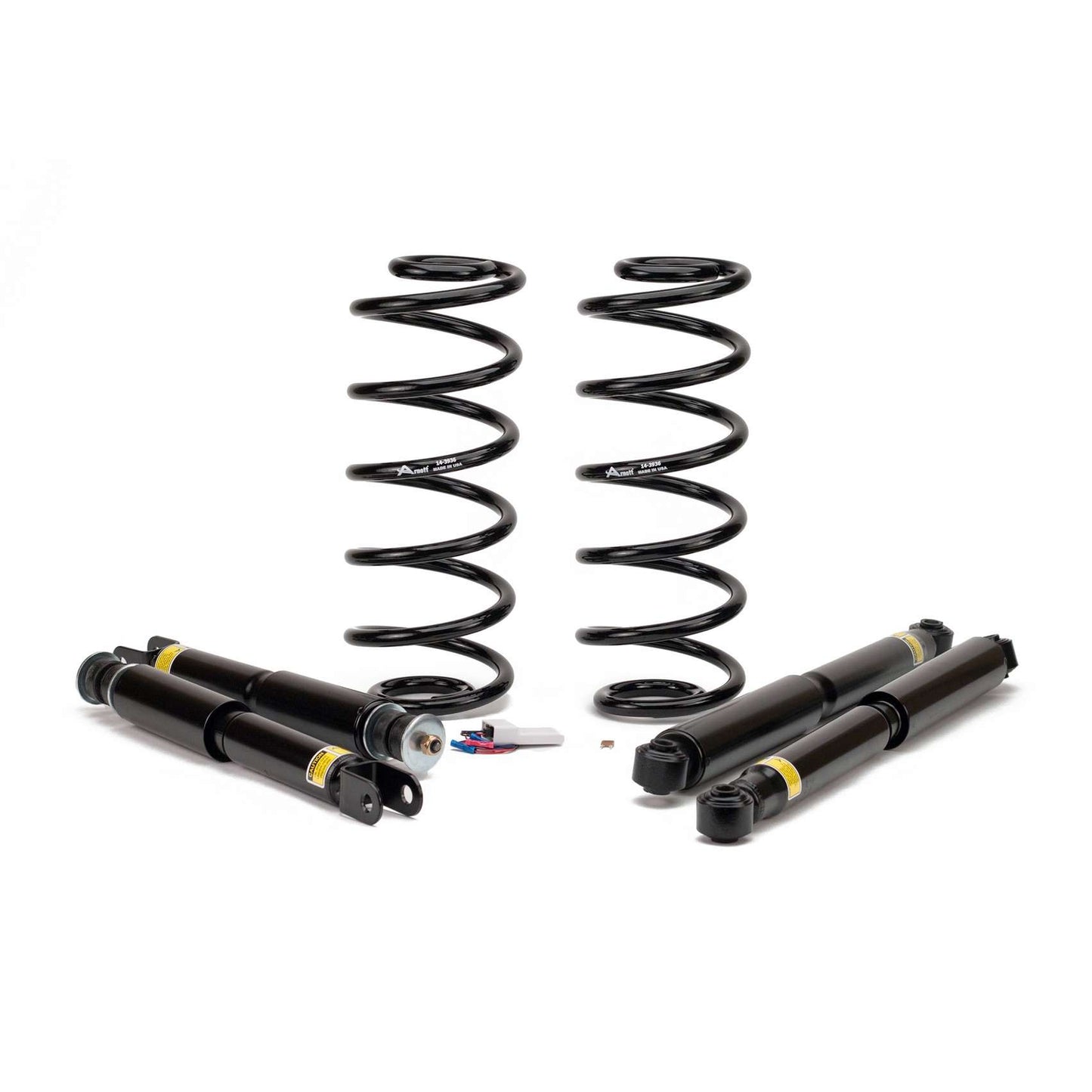 Top View of Front Rear Air Spring to Coil Spring Conversion Kit ARNOTT C-2666