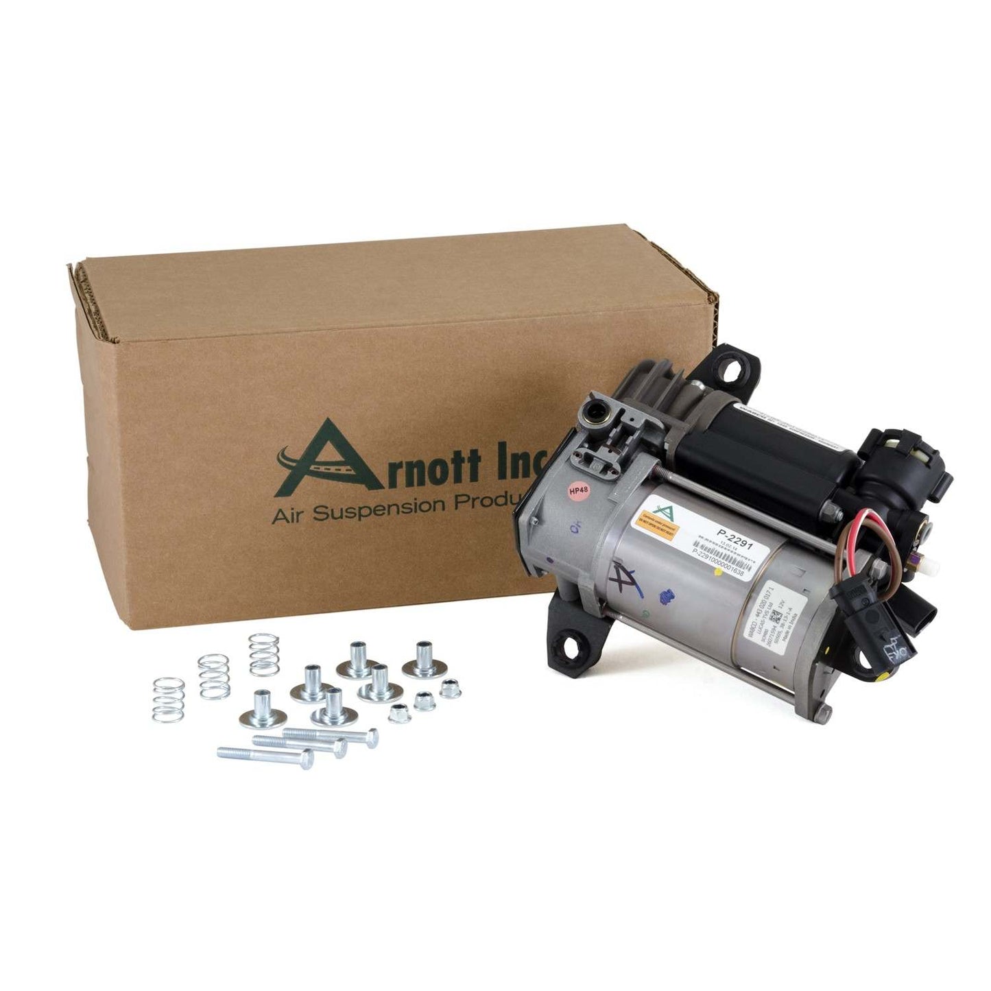 Package View of Air Suspension Compressor ARNOTT P-2291