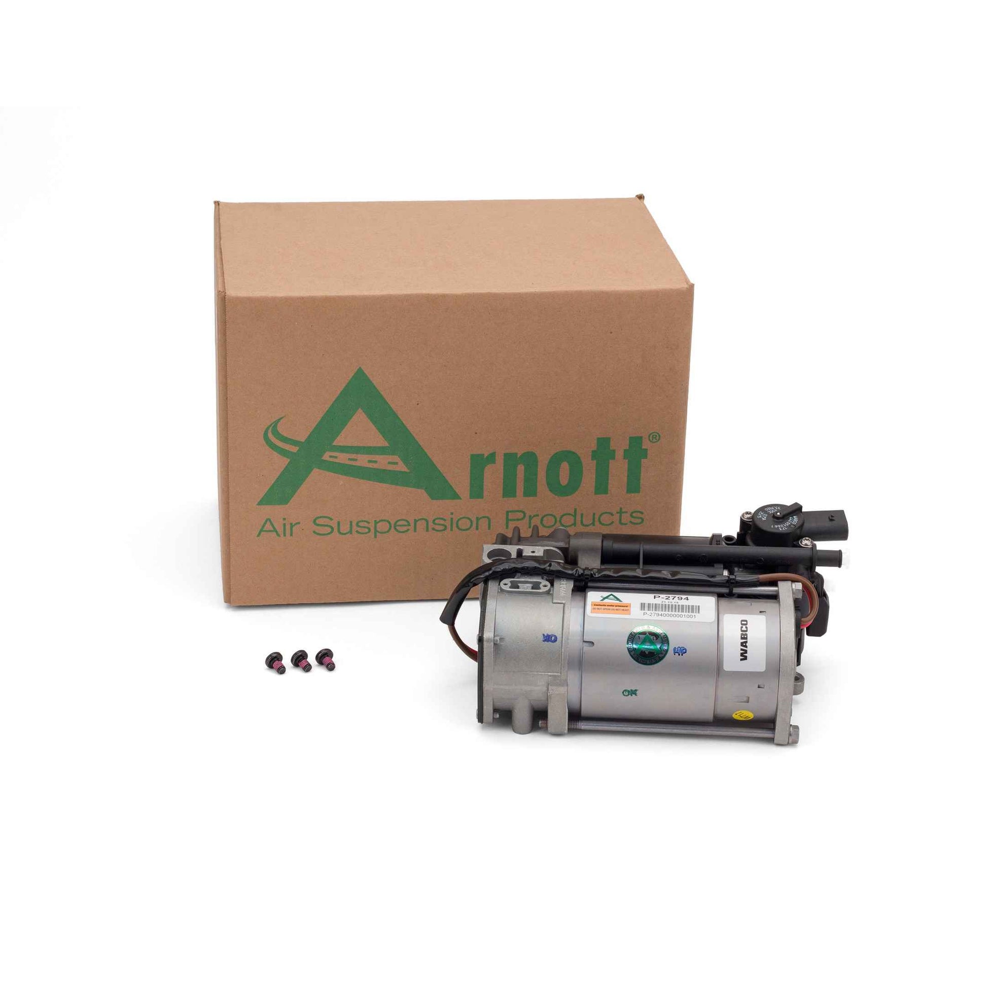 Package View of Air Suspension Compressor ARNOTT P-2985