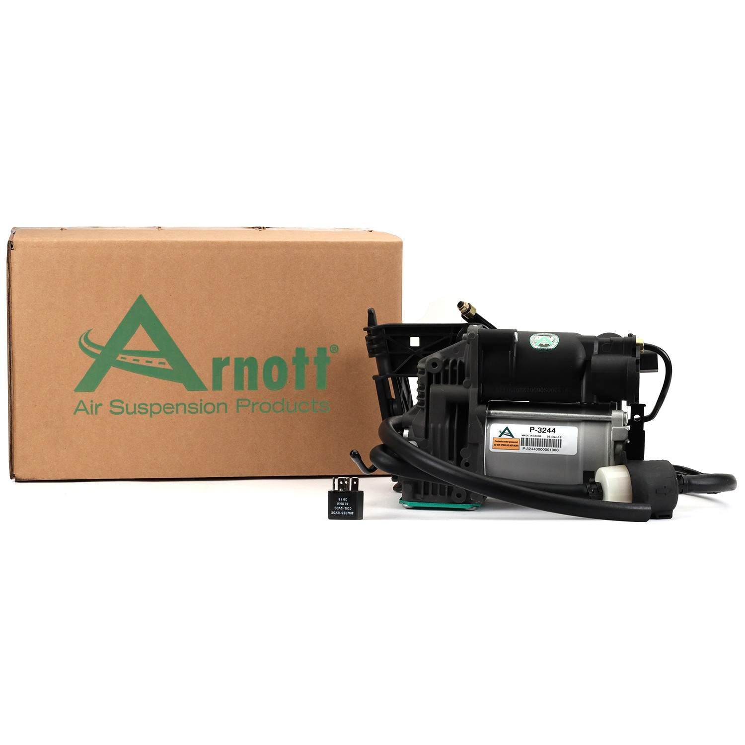 Package View of Air Suspension Compressor ARNOTT P-3244