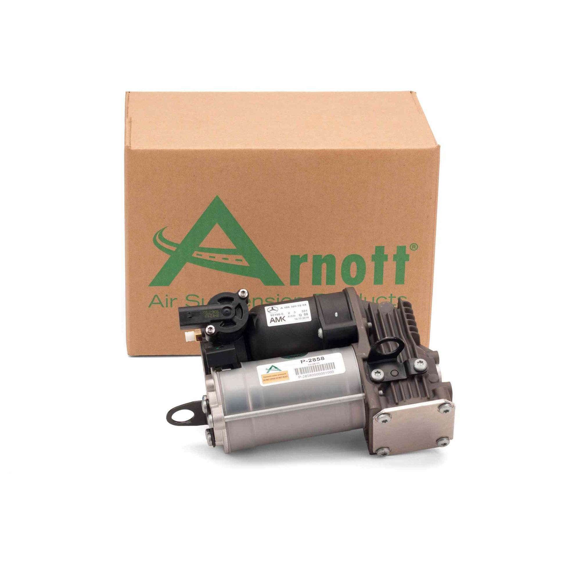 Package View of Air Suspension Compressor ARNOTT P-3258