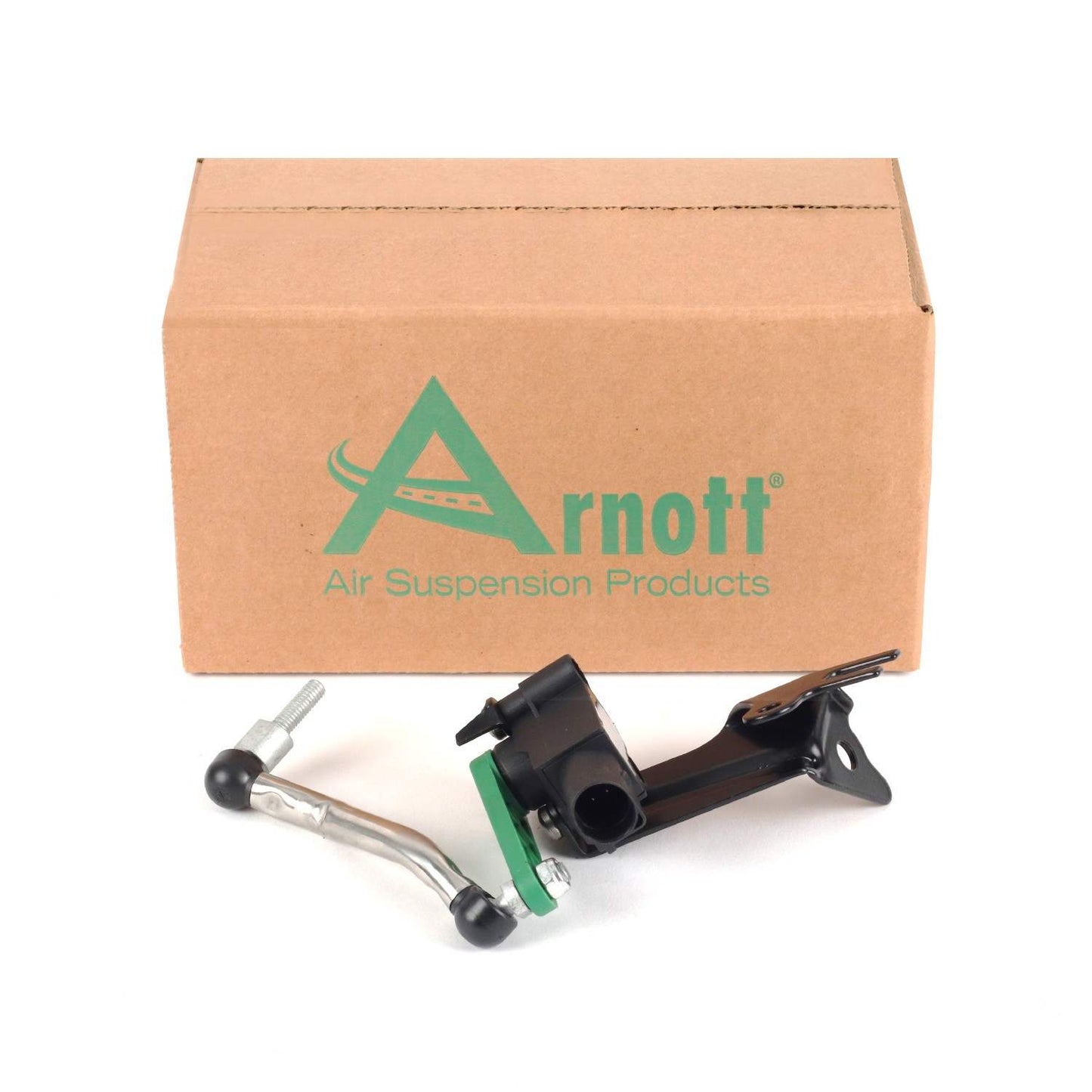 Package View of Front Right Suspension Ride Height Sensor ARNOTT RH-3459