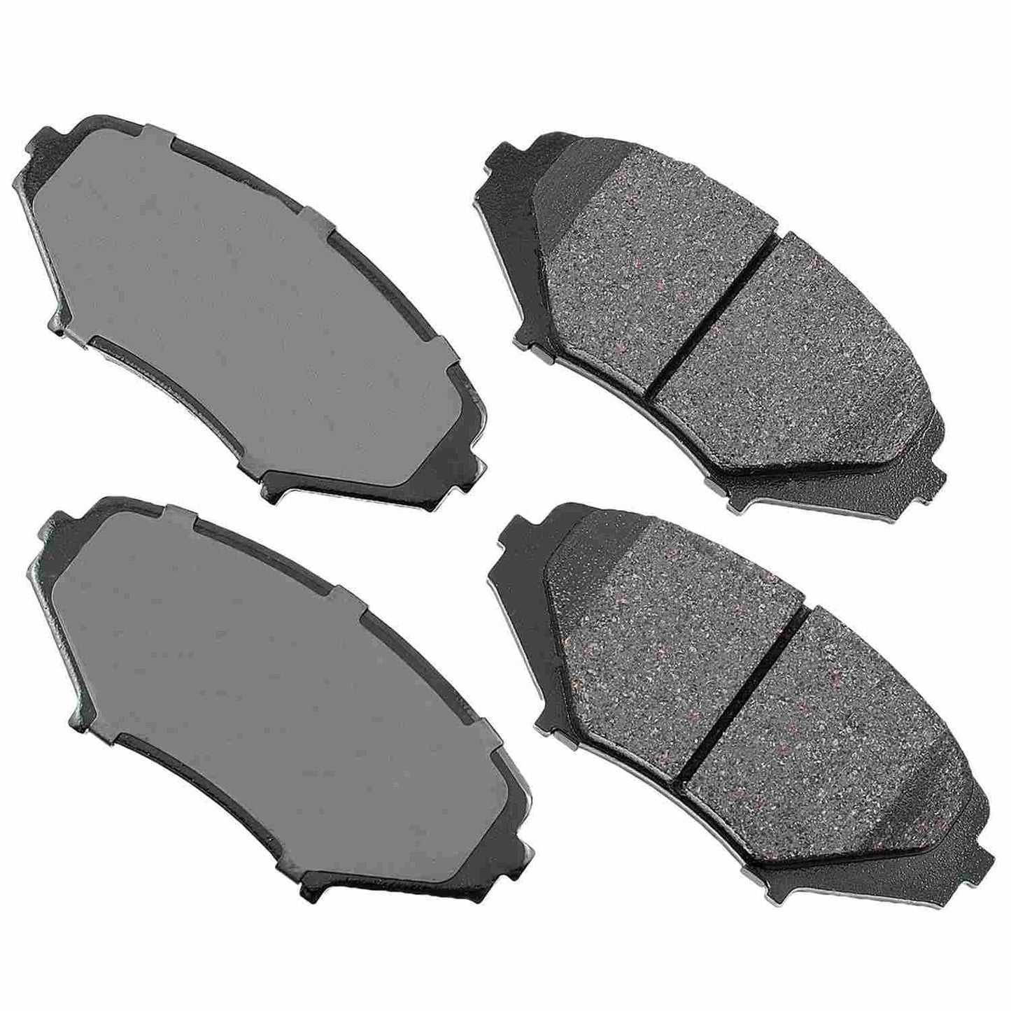 Front View of Front Disc Brake Pad Set AKEBONO ACT1009