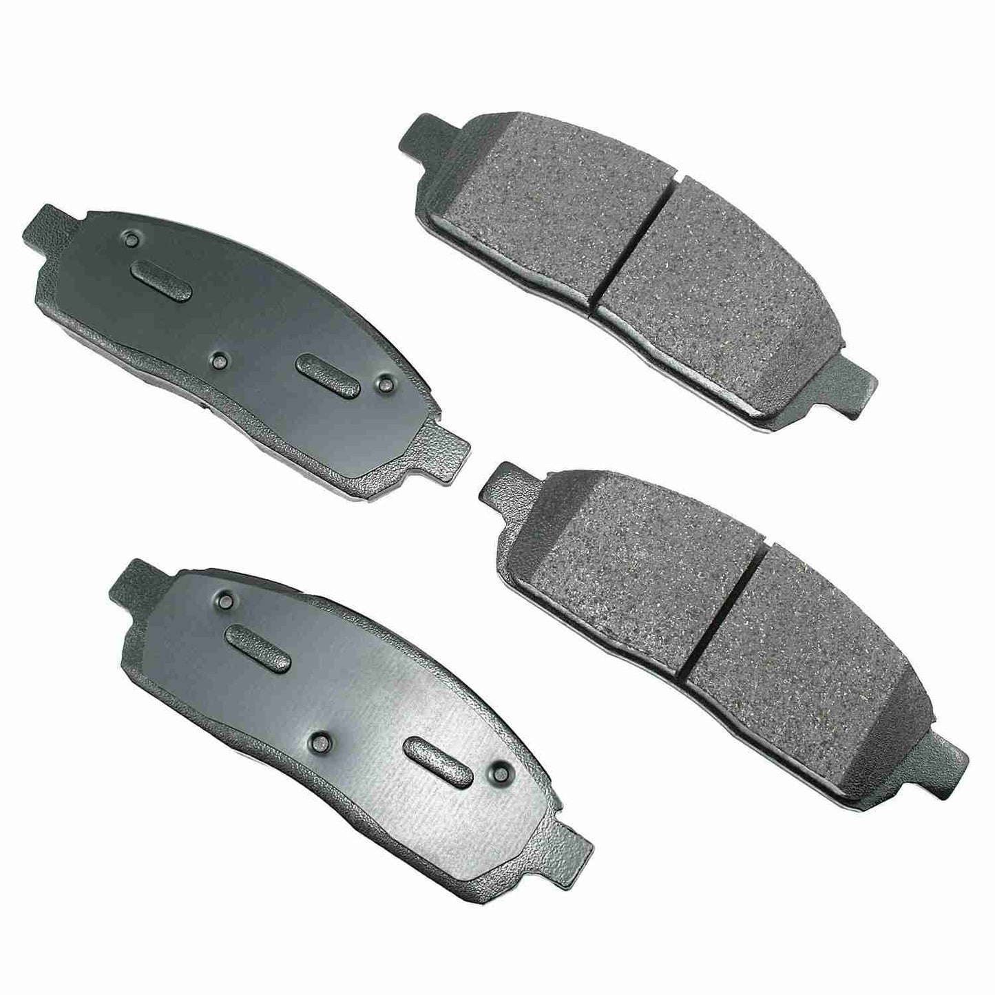 Front View of Front Disc Brake Pad Set AKEBONO ACT1011