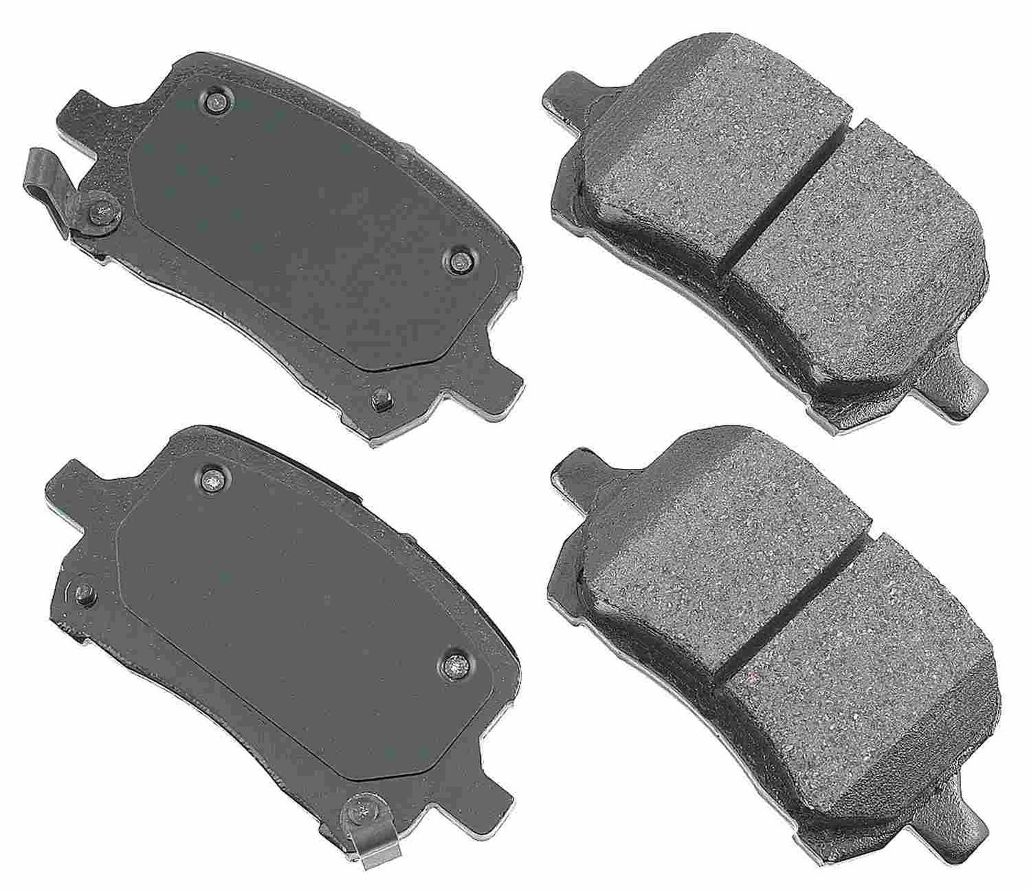 Front View of Front Disc Brake Pad Set AKEBONO ACT1028