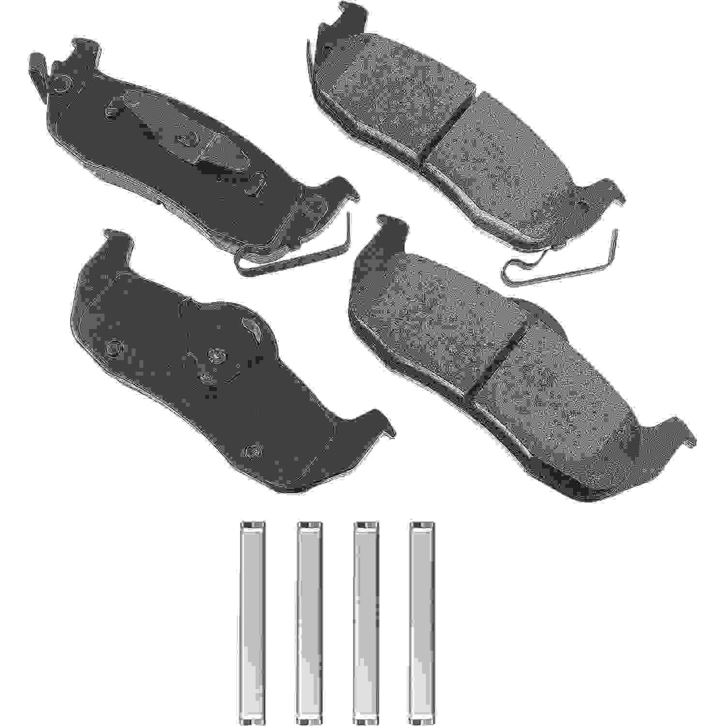 Front View of Rear Disc Brake Pad Set AKEBONO ACT1041