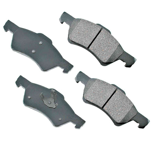 Front View of Front Disc Brake Pad Set AKEBONO ACT1047A