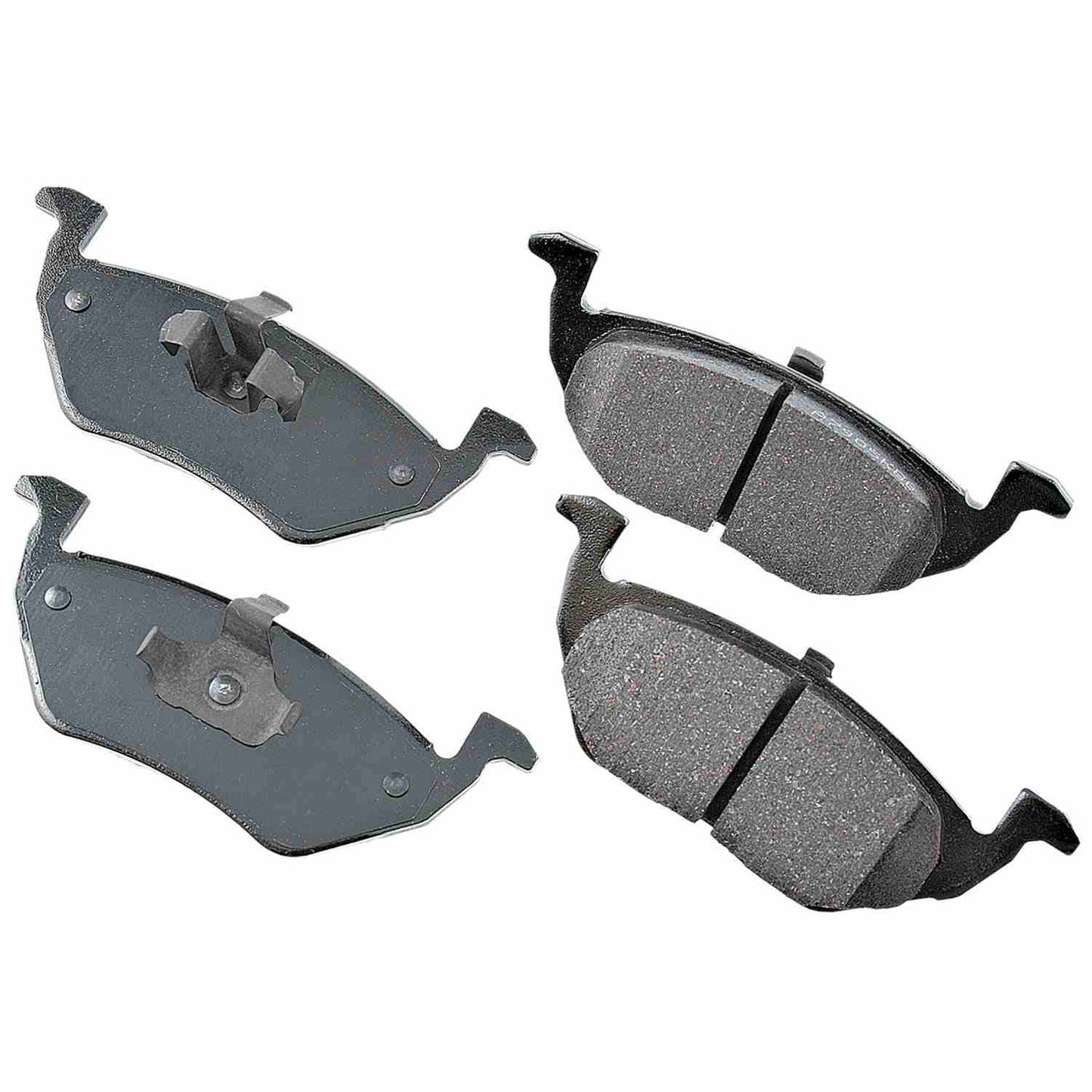 Front View of Rear Disc Brake Pad Set AKEBONO ACT1055