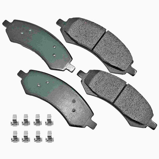 Front View of Front Disc Brake Pad Set AKEBONO ACT1084A