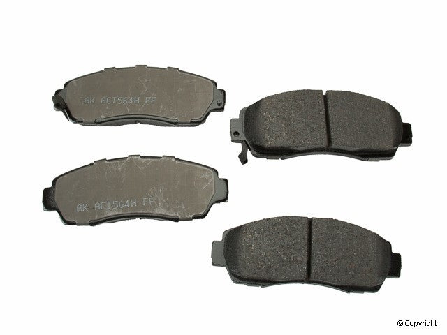 Top View of Front Disc Brake Pad Set AKEBONO ACT1089A