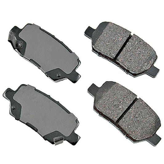 Front View of Rear Disc Brake Pad Set AKEBONO ACT1090