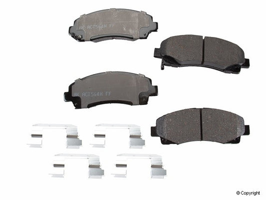 Top View of Front Disc Brake Pad Set AKEBONO ACT1102