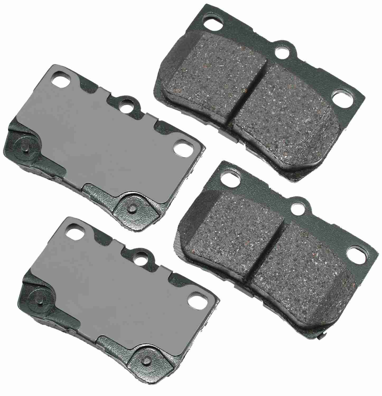 Front View of Rear Disc Brake Pad Set AKEBONO ACT1113