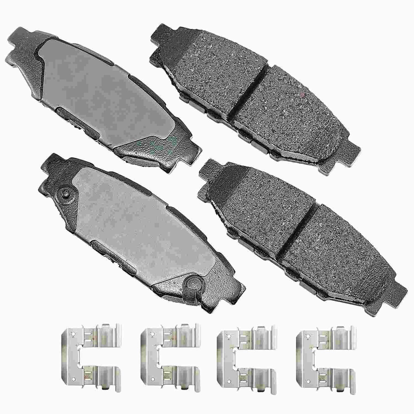 Front View of Rear Disc Brake Pad Set AKEBONO ACT1114A