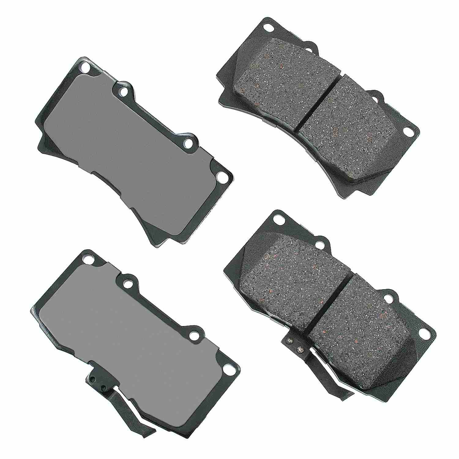 Front View of Front Disc Brake Pad Set AKEBONO ACT1119