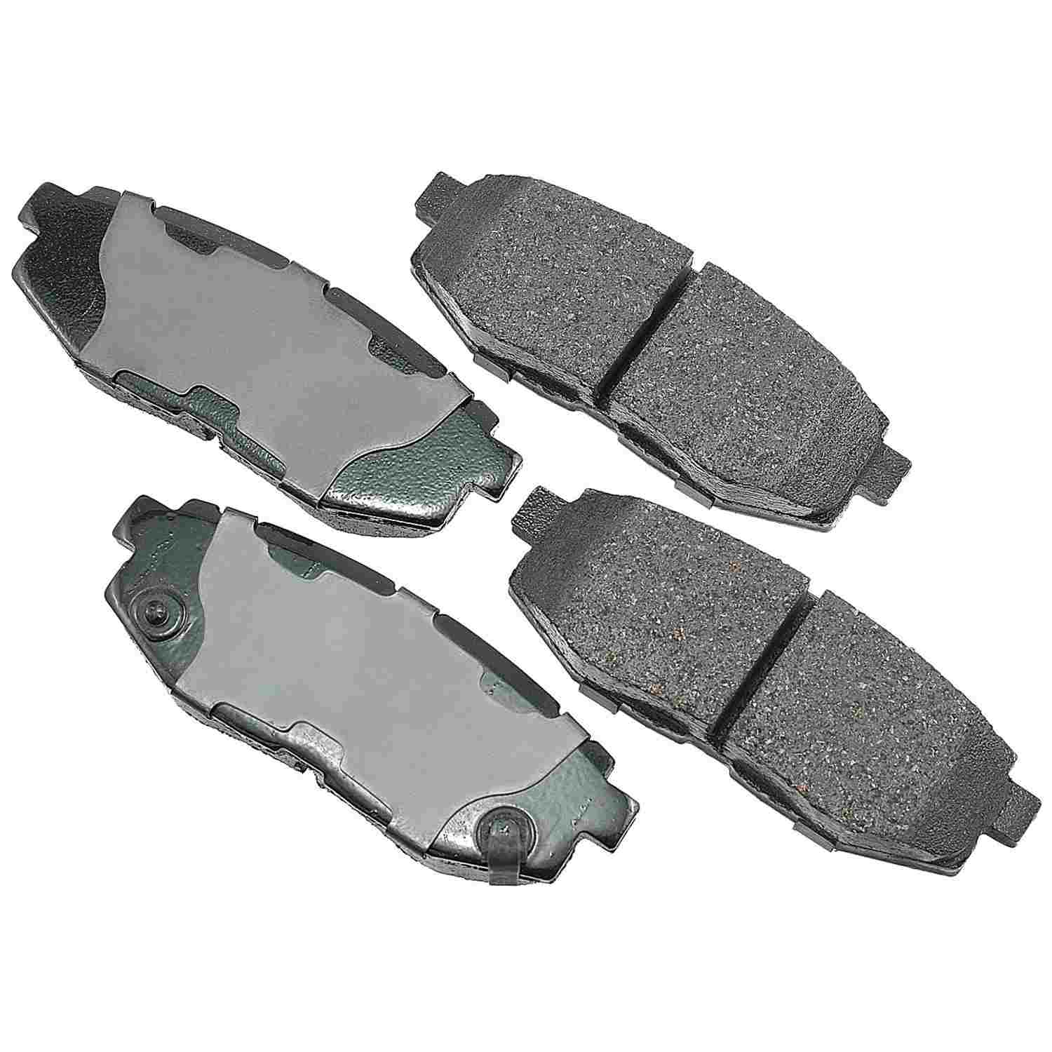 Front View of Rear Disc Brake Pad Set AKEBONO ACT1124