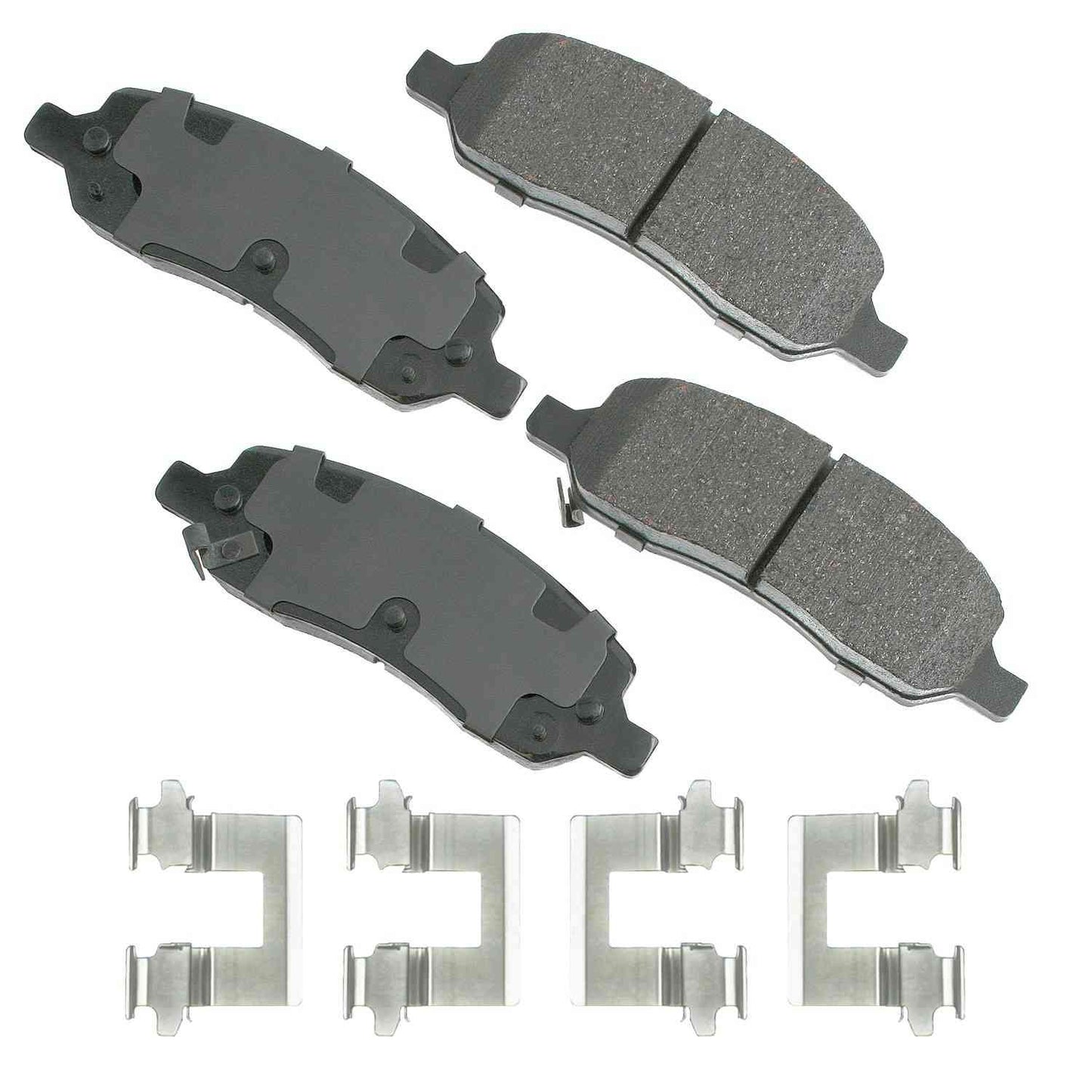 Front View of Rear Disc Brake Pad Set AKEBONO ACT1172